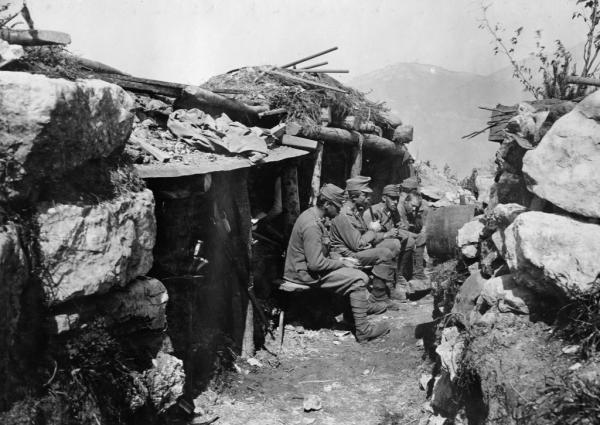 Il monte Zugna nella Prima guerra mondiale (Archivio Museo Storico Italiano della Guerra)