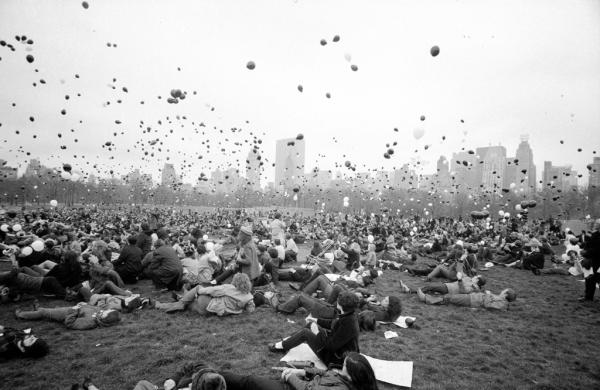 Una manifestazione contro la guerra del Vietnam a New York, novembre 1969. 