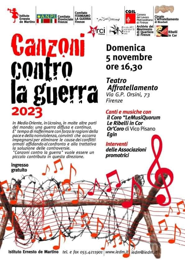 Canzoni contro la guerra 2023