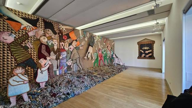 L'allestimento dell'opera al Museo del Novecento