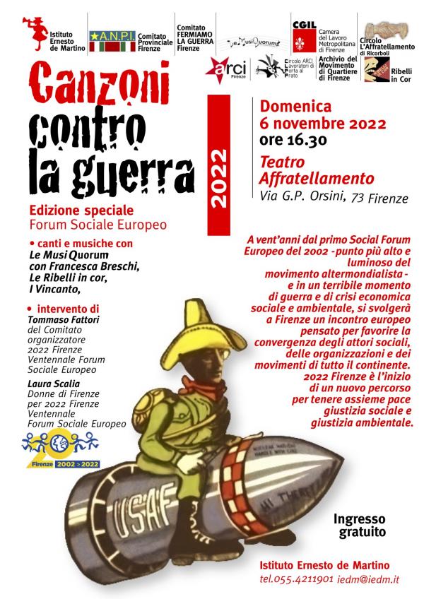 Canzoni contro la guerra 2022 Canzoni contro la guerra 2022
