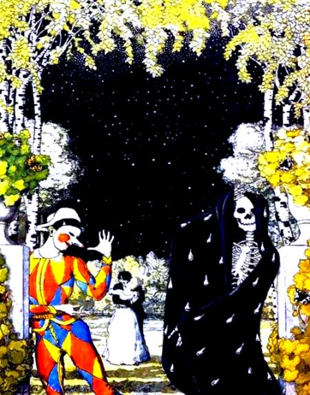 Arlequin et la mort Somov 1907