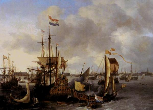 Devant le Port d’Amsterdam