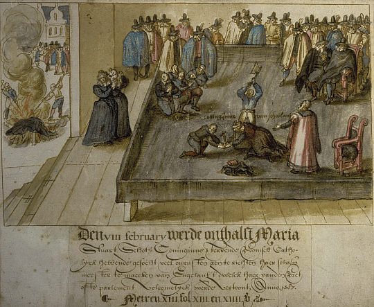 L’esecuzione ‎in una stampa del 1613.‎