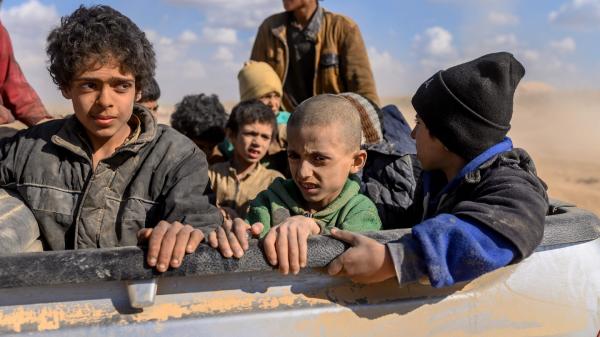 Yazidi chidren rescued from Isis credit: Bülent Kılıç *