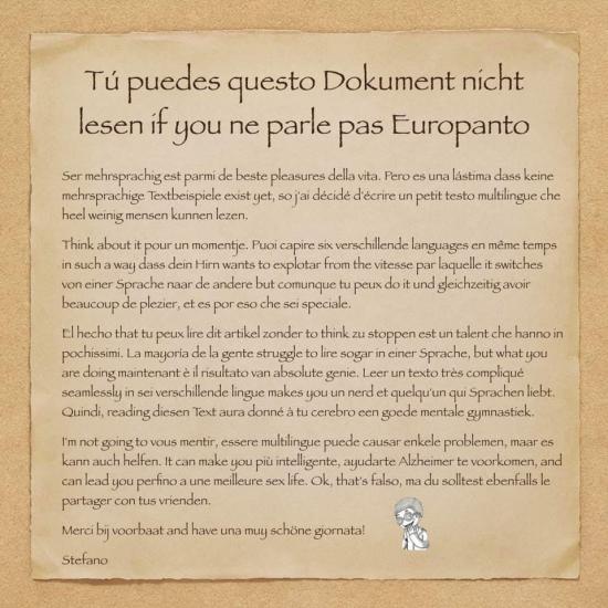europanto europanto