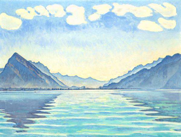 ÉTERNITÉ SUISSE (Lac de Thoune)  <br />
Ferdinand Hodler – 1909