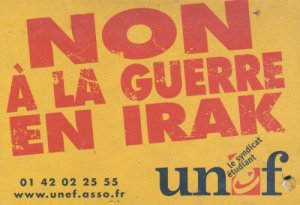 Non à la guerre en Irak!