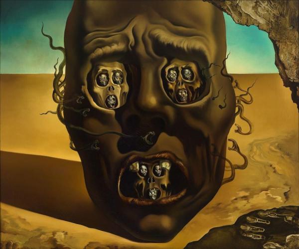  Salvador Dalí Le visage de la guerre 1940, Museum Boijmans Van Beuningen, Rotterdam