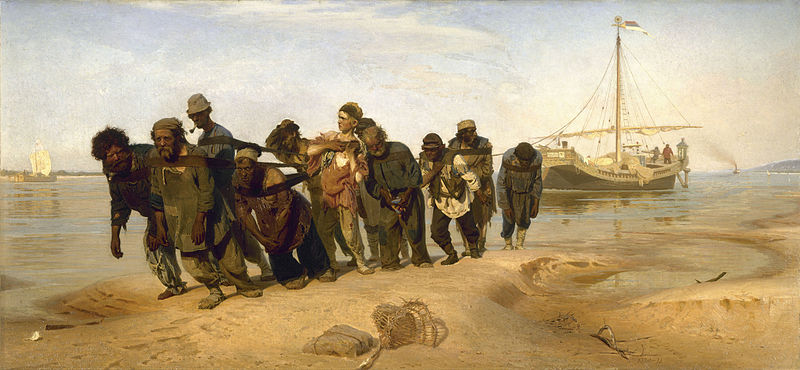 Ilija Efimovič Repin (1844-1930): Battellieri del Volga