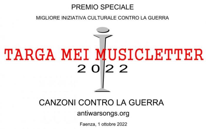 TARGA MEI MUSICLETTER 2022