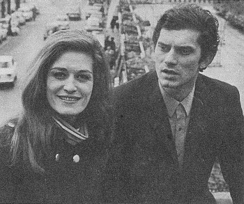 Luigi Tenco e Dalida. Luigi Tenco et Dalida. Luigi Tenco and Dalida. Sanremo, 1967.